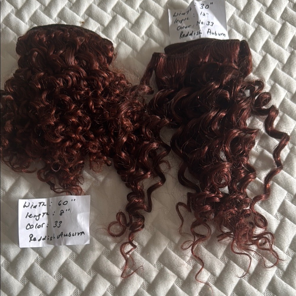 Reddish Auburn Curly Hair Extensions